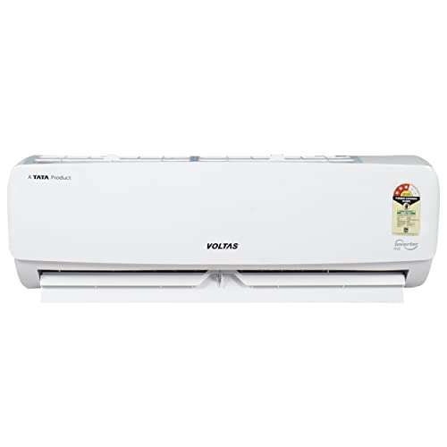 Voltas 2 Ton 3 Star, Hot & Cold Inverter Split AC(Copper, 4-in-1 Adjustable Mode, Anti-dust Filter, 2023 Model, 243VH VERTIS ELEGANT, White) 2