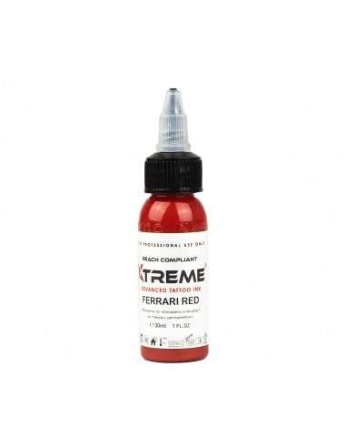 Xtreme Colors - Ferrari Red - Tattoo Ink 1/2oz Bottles Pigment 1