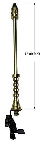 EncoreAuto Gold Car Flag Rod with Universal Bracket for All Car Models/Judgement Rod/Corner Rod…