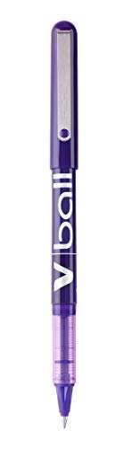 Pilot VBall Liquid Ink Rolling Ball Stick Pens, Extra Fine Point, Purple Ink, 12-Pack (35210) 3