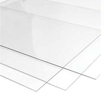 RIYA ENTERPRISE Transparent Acrylic Clear Plexiglass 5mm Sheet(18 Inch x 18 Inch x 5pc)