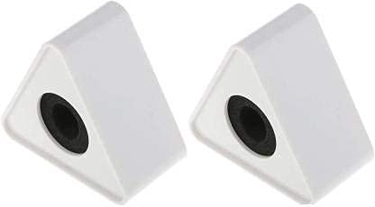MIC ID Interview Mic Logo Station for News Mic Microphone etc. Pack of 2 Mic Logo Station (White)
