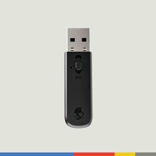 Skullcandy SLYR Pro Wireless Multi-Platform Gaming Headset, Bluetooth Headphones, Up to 24 Hrs Battery, PC, PlayStation, Nintendo Switch, 2.4GHz Low Latency Wireless Transmitter Included - White/Blue 3