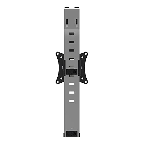 StarTech.com Cubicle Monitor Mount - Cubicle Wall Single Monitor Hanger - Up to 34' VESA Mount Display - Height Adjustable Ergonomic Office Cubicle Hanging Flat Panel Hook & Clamp Bracket,Silver 2