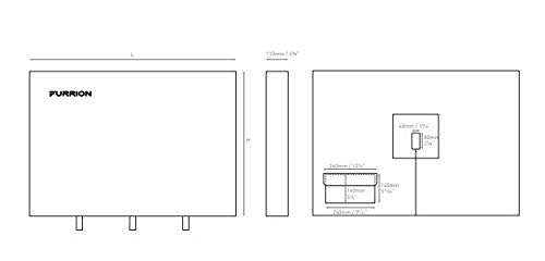 Furrion 55" Outdoor TV Cover with Weatherproof Heavy Duty Materials, Non-Woven Fabric, Covers TV and Soundbar, Remote Control Pocket, Protection Against Water, Dust, Snow and UV Rays - FVC55W-BL… 3