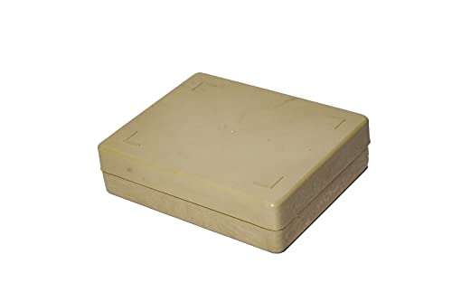 Clear & Sure Microscope Slide Box for 25 Silde Storage Plastic Box Pack of 5 4