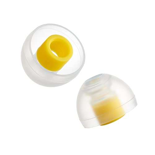 SpinFit CP100 for IEM - L - Patented Silicone Eartips for Replacement, Secure Fit and Supreme Comfort (2 Pairs) (for Nozzle Diameter from 4.5-5mm)