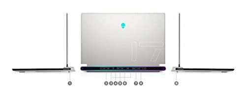 Dell Alienware X17 R1 Laptop | 17.3" 1920x1080 FHD 360Hz | Core i7-11800H - 512GB SSD Hard Drive - 16GB RAM - Nvidia GeForce RTX 3070 | 8 cores @ 4.6 GHz - 8GB GDDR6 Win 10 Pro White 3