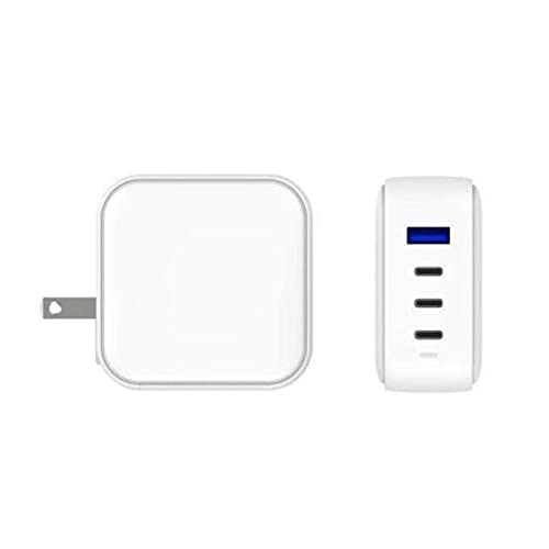 BoxWave Charger Compatible with Zebra TC58 - PD miniCube (100W), 100W 3 PD Port Wall Charger International for Zebra TC58 - Winter White 6