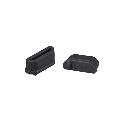 uxcell 10pcs Anti Dust Silicone Cover Port Protectors for Female Port 11mmx1.3mm Black 3