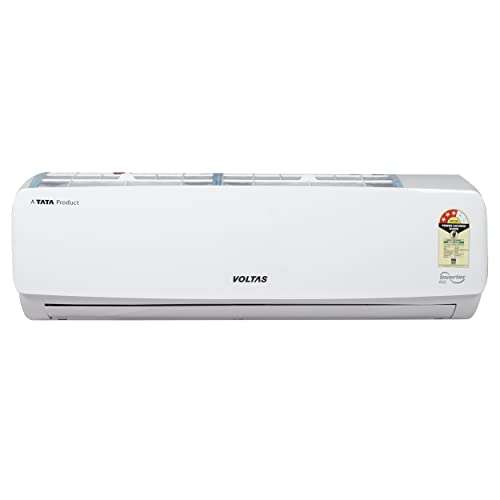 Voltas 2 Ton 3 Star, Hot & Cold Inverter Split AC(Copper, 4-in-1 Adjustable Mode, Anti-dust Filter, 2023 Model, 243VH VERTIS ELEGANT, White) 1