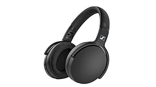 SennheiserHD 350BT Black Bluetooth 5.0 Wireless Headphone - 30-Hour Battery Life, USB-C Fast Charging, Virtual Assistant Button, Foldable - Black 1