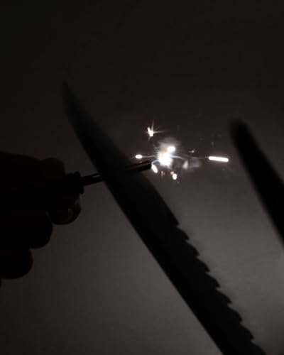 Mossy Oak Survival Hunting Knife with Sheath, 15-inch Fixed Blade Tactical Bowie Knife with Sharpener & Fire Starter for Camping, Outdoor, Bushcraft 4