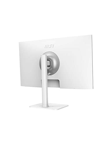 MSI Modern MD272PW 27 Inch FHD Office Monitor - 1920 x 1080 IPS Panel, 75 Hz, Eye-Friendly Screen, Built-in Speakers, 4-Way Adjustable Stand, KVM - DP 1.2a, USB Type-C 2