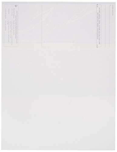 500 Sheets Computer Blank Check Paper - Blank Checks on Top and Pay Stubs on Bottom for Business & Payroll - High Security Check Paper for Inkjet & Laser Printers - Sky Blue Premium - Not Customized 2