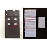 PVC ID Card Starter Kit - 50 Platinum Inkjet PVC Cards & PVC Card Tray for Canon IP/MP/MG Printers