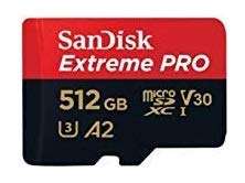 SanDisk Extreme Pro 512GB Micro SDXC Memory Card Works with Sony Cyber-Shot DSC-HX99, DSC-RX0 II Compact Camera (SDSQXCZ-512G-GN6MA) Bundle with (1) Everything But Stromboli MicroSD Card Reader 4