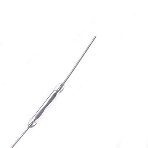 Asukohu Reed Switch, 10 Pcs 2x14mm Reed Switch Normally Open Magnetic Induction Switch Electromagnetic N/O 6