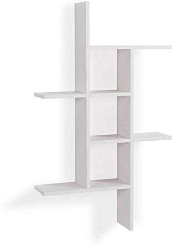 FireBees Trophies Stand Wall,floting Wall shelve.Multipurpose Rack,showpiece Stand for Living Room,Lobby Decoration,Showcase for trophoies,Wooden Showcase for Living Room (White) 5