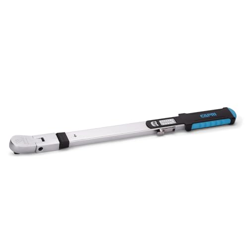 Capri Tools 1/2 in. Drive Flex-Head Split Beam Torque Wrench, 50-250 ft. lbs. 1
