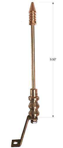 EncoreAuto Golden Car Flag Rod Light with Bracket and Cover (White) for All Car Models/Judgement Rod/Corner Rod 2