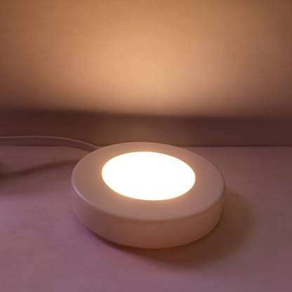 RADIANT LED Cabinet Light, Cupboard Light, Striker Light (2 Watt) Warm White Color, Magnetic Elegant Cover, Surface Mounted (Pack of 1 Recessed Ceiling Lamp )(Metal) 4