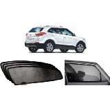 Commander Car Curtain Sun Shade with Zipper for Hyundai Creta (Set of 4, Black) 3