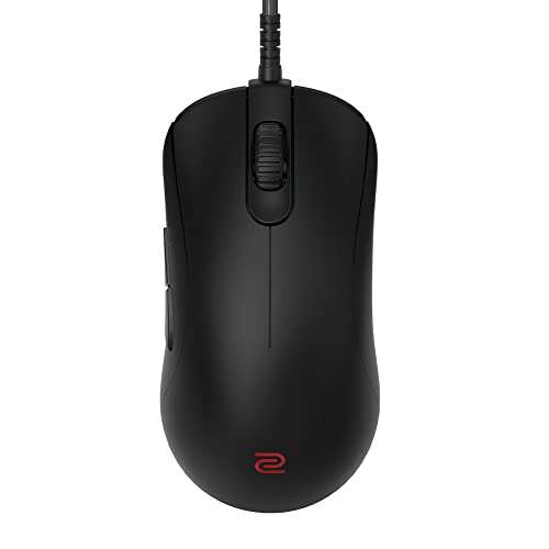 BenQ Zowie ZA12-C Symmetrical Gaming Mouse | Professional Esports Performance | Driverless | Paracord Cable | Revisioned C-Features | Matte Black | Medium Size