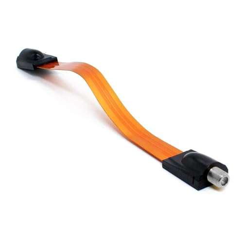 VANTRONIK Flat Coaxial Cable for Windows Ghost Wire Ultra-Thin Soft Window Cable for TV 11.8 inches Long with F Connector 4