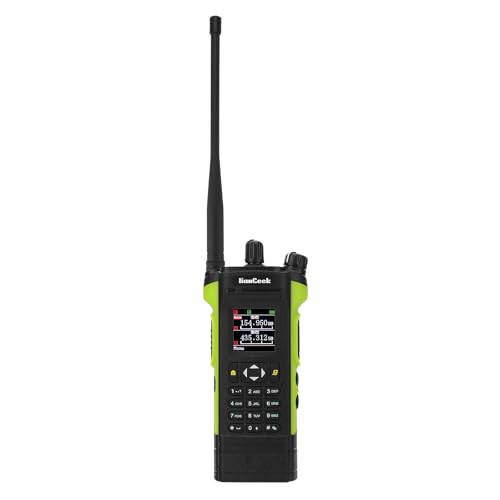 HAMGEEK APX-8000 12W Dual Band Radio Handheld VHF UHF Walkie Talkie with Dual PTT Duplex Working Mode 8800mAh (Green) 6