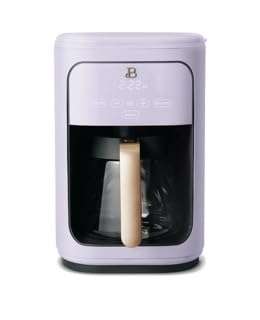 Beautiful 14-Cup Programmable Drip Coffee Maker with Touch-Activated Display, Steel Accents, Borosilicate Glass Carafe, Adjustable Auto Shut-Off, Keep-Warm Mode, LAVENDER