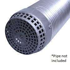 Asha Appliances Cowel Cover for Kitchen Chimney Exhaust Duct Pipe (6", Grey) 5