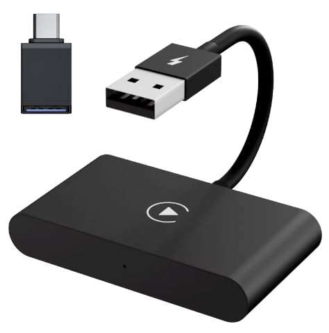 Generic Wireless Carplay Adapter, Carplay: Transform Your Car to Wireless CarPlay - Plug & Play Compatibility with Cars from 2015 & iPhone Included!, Black 1