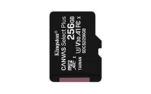 Kingston 256GB microSDXC Canvas Select Plus Class 10 Flash Memory Card SDCS2 Memory 4