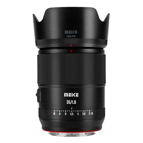 Meike Pro 35mm F1.8 Wide Angle Auto Focus AF STM Full Frame High Resolution 8K Portrait Prime Lens Compatible with Panasonic Lumix Sigma L Cameras S1H S1 S5 S5 Mark II S1R S9 FP 1