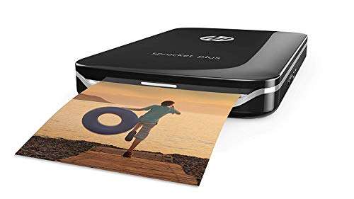 HP Sprocket Plus Instant Photo Printer (Black) Sprocket Plus Photo Sticky Backed Sheets, (Pack of 20) 2