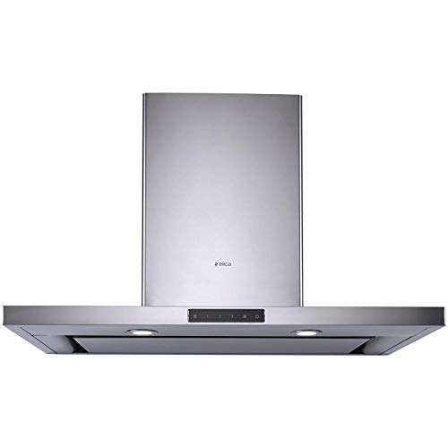 Elica Deep Silent Kitchen Chimney with EDS3 Technology (SPOT H4 TRIM EDS HE LTW 90 T4V LED, 1 3D Filter, Touch Control, Silver) 1