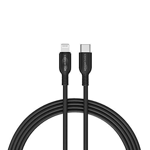 amazon basics Mfi Certified 91.44Cm Usb C To Lightning Tpe Charging Cable , Black 1