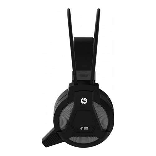 HP H100 Wired Over Ear Gaming Headphones with 3.5 mm Audio Output with Mic/Easily Control Volume/Compatible with PCs, Laptops and Other Devices with 3.5mm Audio Output (3DR59PA, Black) 4