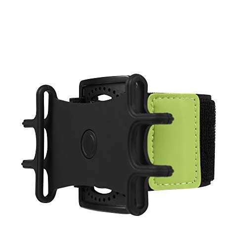 360°Rotatable Exercise Running Forearm Band Cell Phone Holder Case Wristband for iPhone 13, Samsung Galaxy S22 Plus S21 Fe S20 A53 5G A11 A22 A51 A52 Moto E Pixel 6 OnePlus 9 BLU View 2 (Green) 4