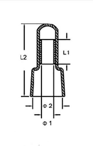 Rextin 1000pcs Transparent CE2 Protective Closed End Wire Crimp Connector Cap (1000pcs) 4