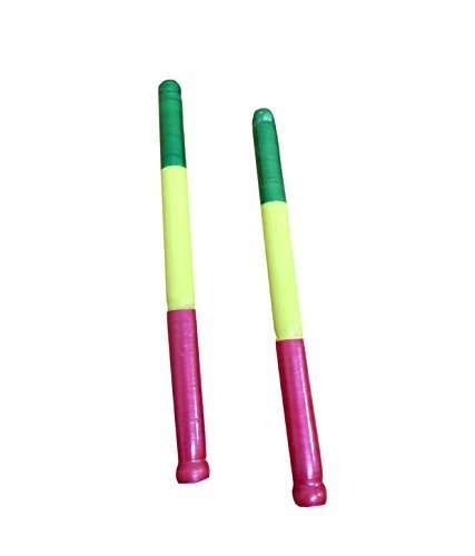 NPRC Navaratri Celebrations Decorative Wooden Dandia Sticks (150 g_Multicolor) 1