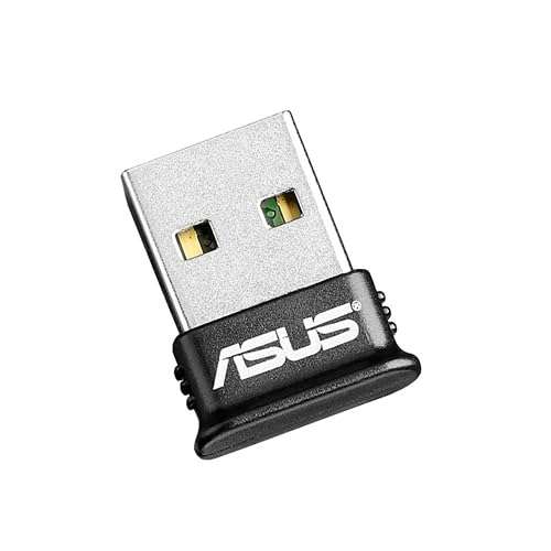 ASUS USB-BT400 USB Adapter w/ Bluetooth Dongle Receiver, Laptop & PC Support, Windows 10 Plug and Play /8/7/XP, Printers, Phones, Headsets, Speakers, Keyboards, Controllers,Black 2
