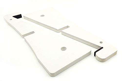 VAH White X Detachable Laptop Vertical Holder Wooden Laptop Stand for Macbook Air or Pro and Hp Dell Acer Toshiba Lenovo Sony Asus Laptop 4