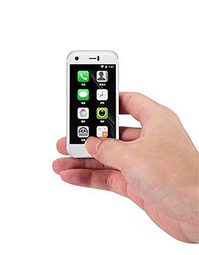 SOYES 7S 3G Mini Smartphone 2.54 Inch Touch Screen 5.0MP RAM 1GB ROM 8GB Quad Core Android 6.0 Cell Phone Backup Mobile Phone Cute Students Smartphone (White)