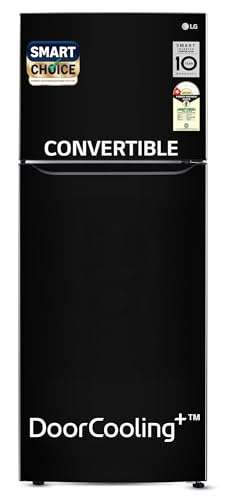 LG Smart Choice, 446 L, 1 Star, Convertible, Door Cooling+, Smart Inverter Compressor, Frost Free Double Door Refrigerator (GL-T502CESR, Ebony Sheen, Express Freeze & Multi Air Flow) 1