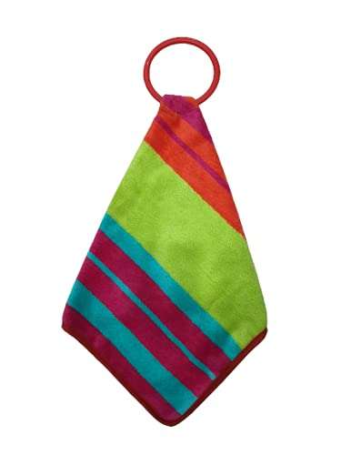 Aesthetic Hanging Towel | Designer Cotton Towel | Washbasin Napkin Hand Towel | Super Absorbent | Double Sided | Suitable for Washbasin & Kitchen Bothroom | Printed Towel Multicolor | Set of 6 5