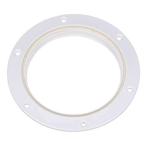 Attwood 12790-3 Deck Plate Inspection Port, 4-Inch Diameter, White ABS Plastic Construction, Pre-Drilled Flange 2