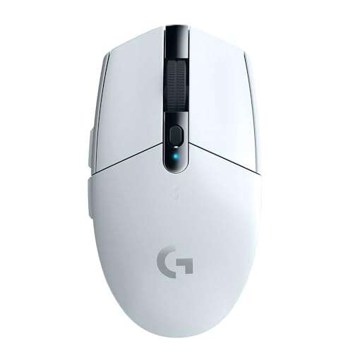 Logitech G305 Lightspeed Wireless Gaming Mouse, Hero 12K Sensor, 12,000 DPI, Lightweight, 6 Programmable Buttons, 250h Battery Life, On-Board Memory, PC/Mac - White 1