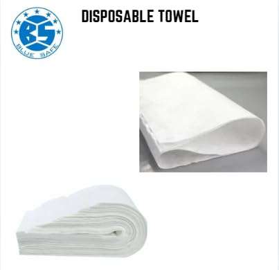 BLUE SAFE (Pack of 10) Disposable Towel 20x40 inches Breathable Towel, Soft and Clean, hygienic Product 4